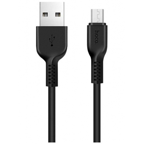 Адаптер Hoco Easy X13 USB - MicroUSB 1m Black 6957531061168 - фото 1
