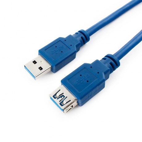 Кабель Gembird Cablexpert USB 3.0 AM/AF Blue 1.8m CCP-USB3-AMAF-6 - фото 2