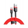 Кабель Baseus Cafule USB - USB Type-C 3A 50cm Red-Black CATKLF-A...