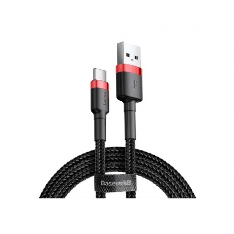 Кабель Baseus Cafule USB - USB Type-C 3A 1m Red-Black CATKLF-B91