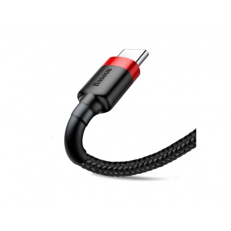 Кабель Baseus Cafule USB - USB Type-C 3A 1m Red-Black CATKLF-B91 - фото 3