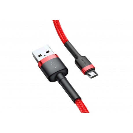 Кабель Baseus Cafule Cable USB - MicroUSB 1.5A 2m Red CAMKLF-C09 - фото 3