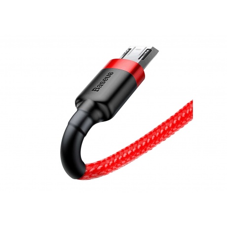 Кабель Baseus Cafule Cable USB - MicroUSB 1.5A 2m Red CAMKLF-C09 - фото 4
