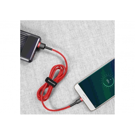 Кабель Baseus Cafule Cable USB - MicroUSB 1.5A 2m Red CAMKLF-C09 - фото 6