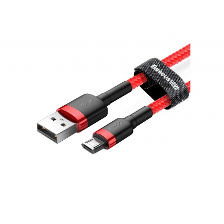 Кабель Baseus Cafule Cable USB - MicroUSB 1.5A 2m Red CAMKLF-C09 - фото 8