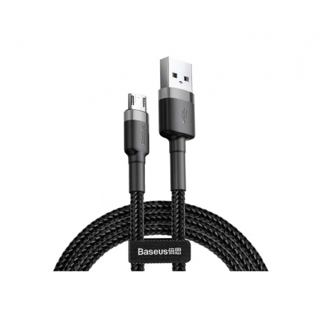 Кабель Baseus Cafule Cable USB - MicroUSB 1.5A 2m Grey-Black CAMKLF-CG1 - фото 4