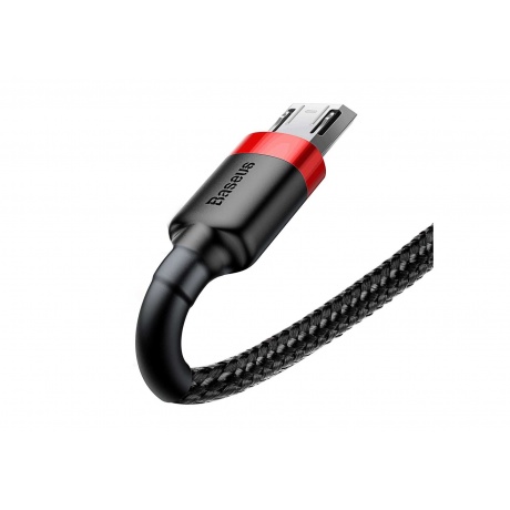 Кабель Baseus Cafule Cable USB - MicroUSB 2.4A 1m Red-Black CAMKLF-B91 - фото 3