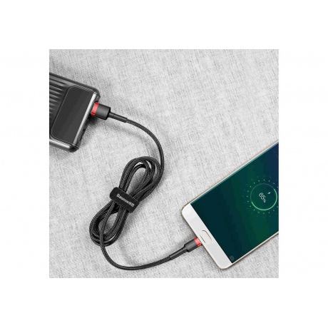 Кабель Baseus Cafule Cable USB - MicroUSB 2.4A 1m Red-Black CAMKLF-B91 - фото 5
