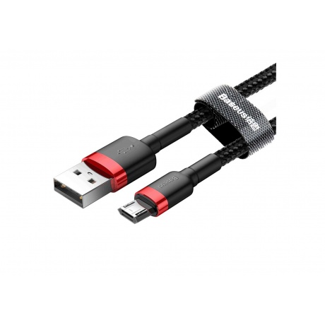 Кабель Baseus Cafule Cable USB - MicroUSB 2.4A 1m Red-Black CAMKLF-B91 - фото 8