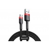 Кабель Baseus Cafule Cable USB - MicroUSB 2.4A 1m Red-Black CAMK...