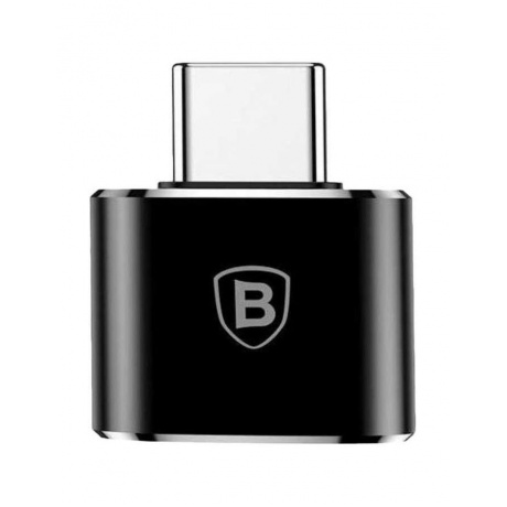 Адаптер Baseus USB Female - Type-C Male Adapter Converter Black CATOTG-01 - фото 1