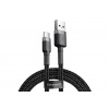 Кабель Baseus Cafule USB - USB Type-C 3A 1m Gray-Black CATKLF-BG...