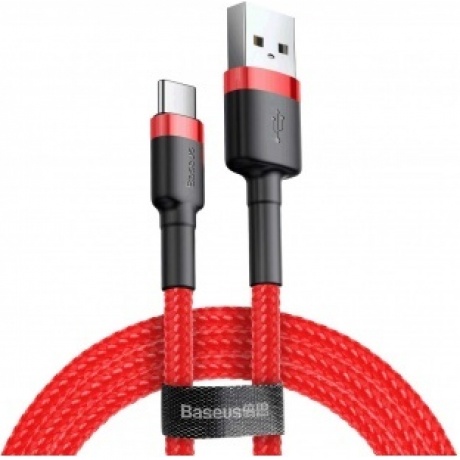 Кабель Baseus Cafule Type-C 3A 1m Red CATKLF-B09