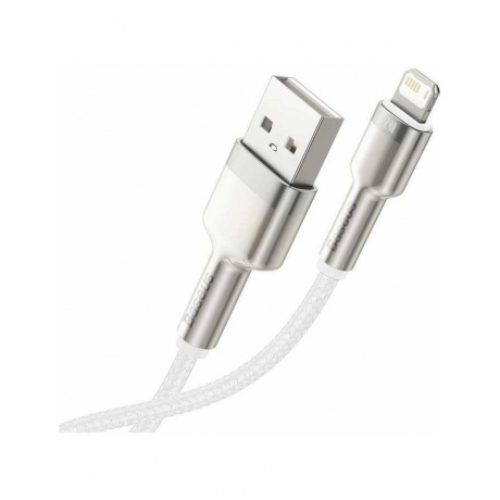 Кабель Baseus Cafule Series USB - Lightning 2.4A 1m White CALJK-A02 - фото 2