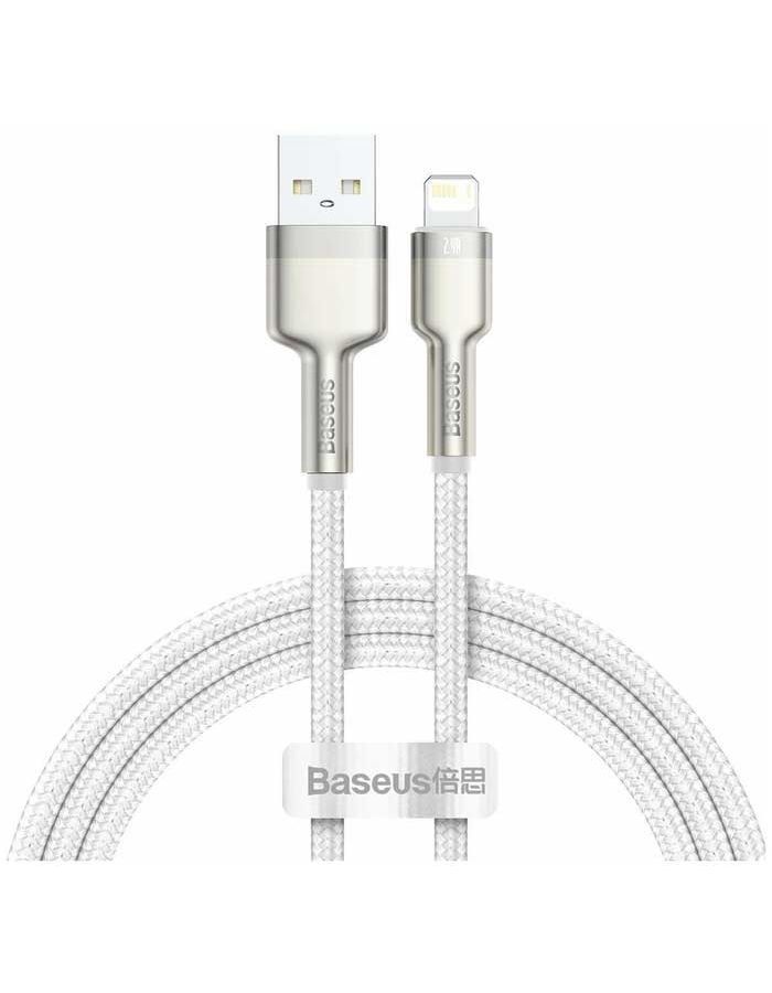 Кабель Baseus Cafule Series USB - Lightning 2.4A 1m White CALJK-A02 цена и фото