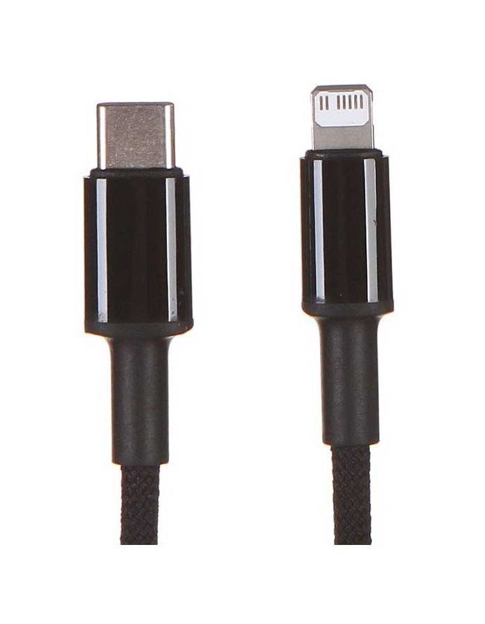 Кабель Baseus High Density Braided USB Type-C - Lightning 20W 1m Black CATLGD-01 кабель для быстрой зарядки baseus high density braided type c to type c 100w 5a 2 м синий