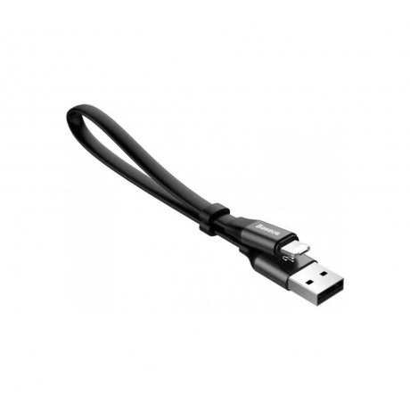 Кабель Baseus Nimble Portable Cable USB - Lightning 23см Black CALMBJ-B01 - фото 1