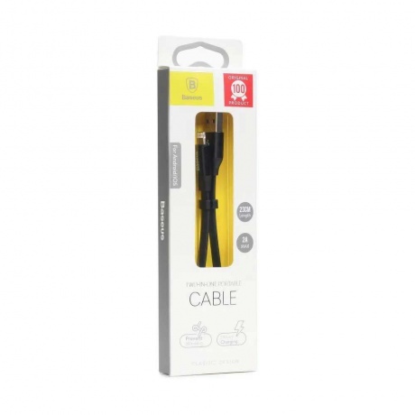Кабель Baseus Nimble Portable Cable USB - Lightning 23см Black CALMBJ-B01 - фото 4