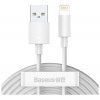 Кабель Baseus Simple Wisdom USB - Lightning 1.5m 2.4A White TZCA...