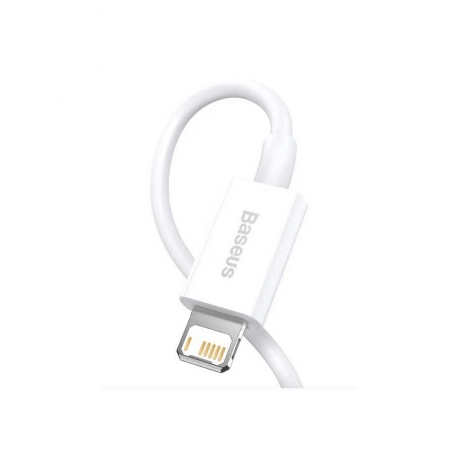 Кабель Baseus Superior Series Fast Charging Data Cable USB - Lightning  2.4A 1.5m White CALYS-B02 - фото 3