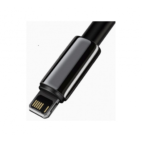 Кабель Baseus Tungsten Gold Fast USB - Lightning 2.4A 2m Black CALWJ-A01 - фото 2
