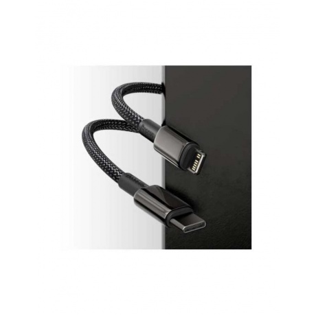 Кабель Baseus Tungsten Gold Lightning - USB Type-C 2m Black CATLWJ-A01 - фото 3