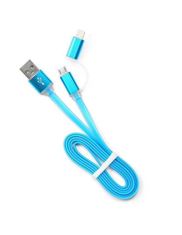Кабель Gembird Cablexpert USB AM/microBM 5P to iPhone Lightning 1m Blue CC-mAPUSB2bl1m кабель gembird cablexpert usb miniusb 1m cc 5pusb2d 1m