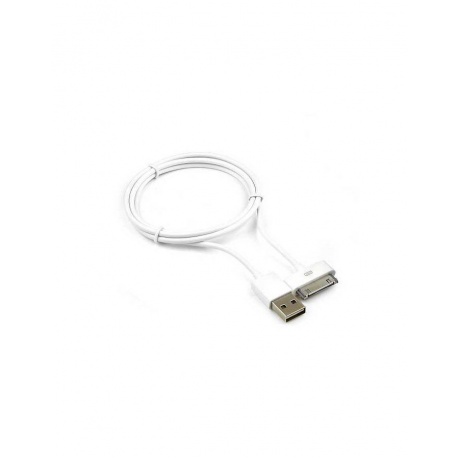 Кабель Gembird USB для iPhone / iPod / iPad 1m CC-USB-AP1MW White - фото 1