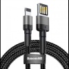 Кабель Baseus Cafule Cable USB - Lightning 2.4A 1m Grey-Black CA...