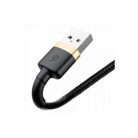 Кабель Baseus Cafule Cable USB - Lightning 2A 3m Gold-Black CALKLF-RV1 - фото 3