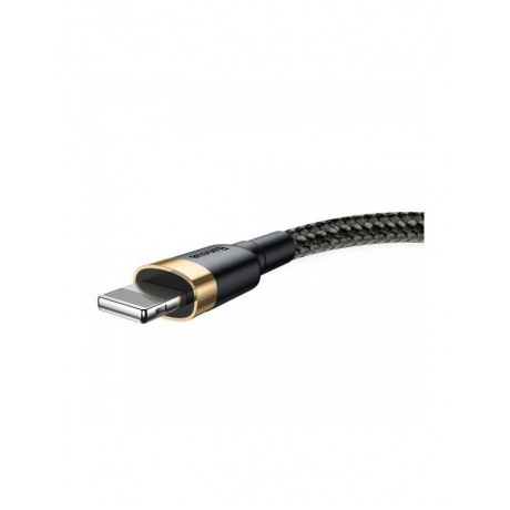 Кабель Baseus Cafule Cable USB - Lightning 2A 3m Gold-Black CALKLF-RV1 - фото 4