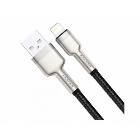 Кабель Baseus Cafule Series USB - Lightning 2.4A 25cm Black CALJK-01 - фото 3
