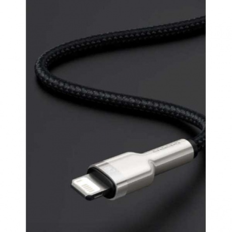 Кабель Baseus Cafule Series USB - Lightning 2.4A 25cm Black CALJK-01 - фото 6
