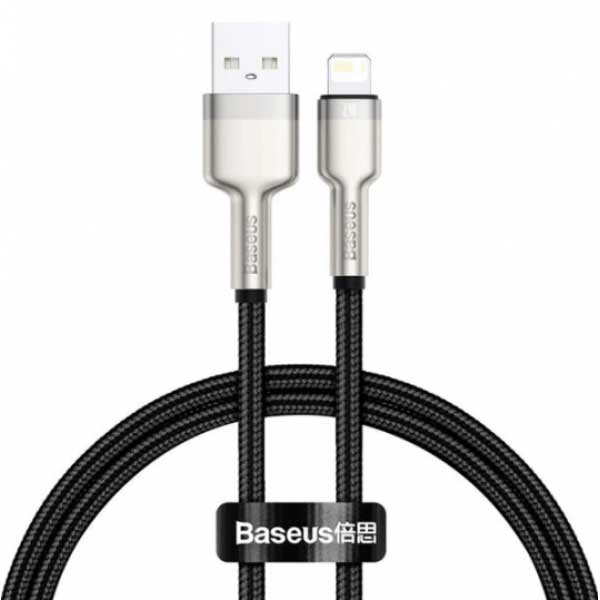 Кабель Baseus Cafule Series USB - Lightning 2.4A 25cm Black CALJK-01 кабель baseus usb to ip 2 4a 0 25m black caljk 01