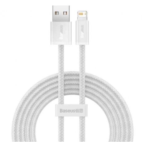 Кабель Baseus Dynamic Series Fast Charging Data Cable USB - Lightning  2.4A 2m White CALD000502 - фото 1
