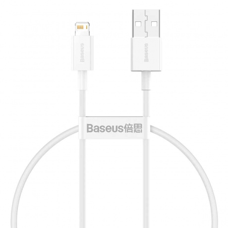 Кабель Baseus Superior Series Fast Charging Data Cable USB - Lightning  2.4A 0.25m White CALYS-02 - фото 7