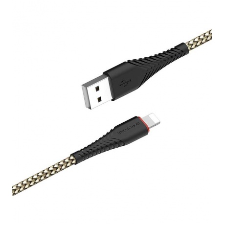 Кабель Borofone BX25 Powerful USB - Lightning 2.4A 1m Black 6931474703453 - фото 3