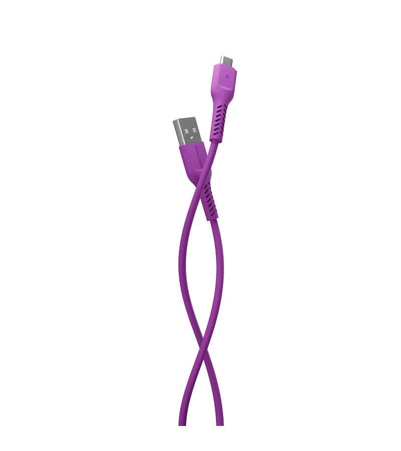 Кабель More choice K16m Purple USB 2.0A micro USB TPE 1м цена и фото