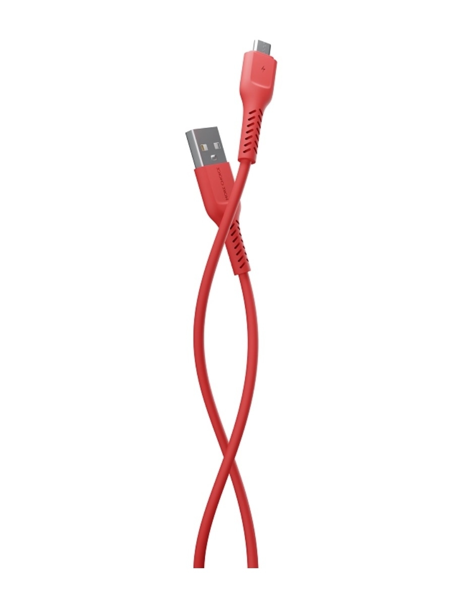 цена Кабель More choice K16m Red USB 2.0A micro USB TPE 1м