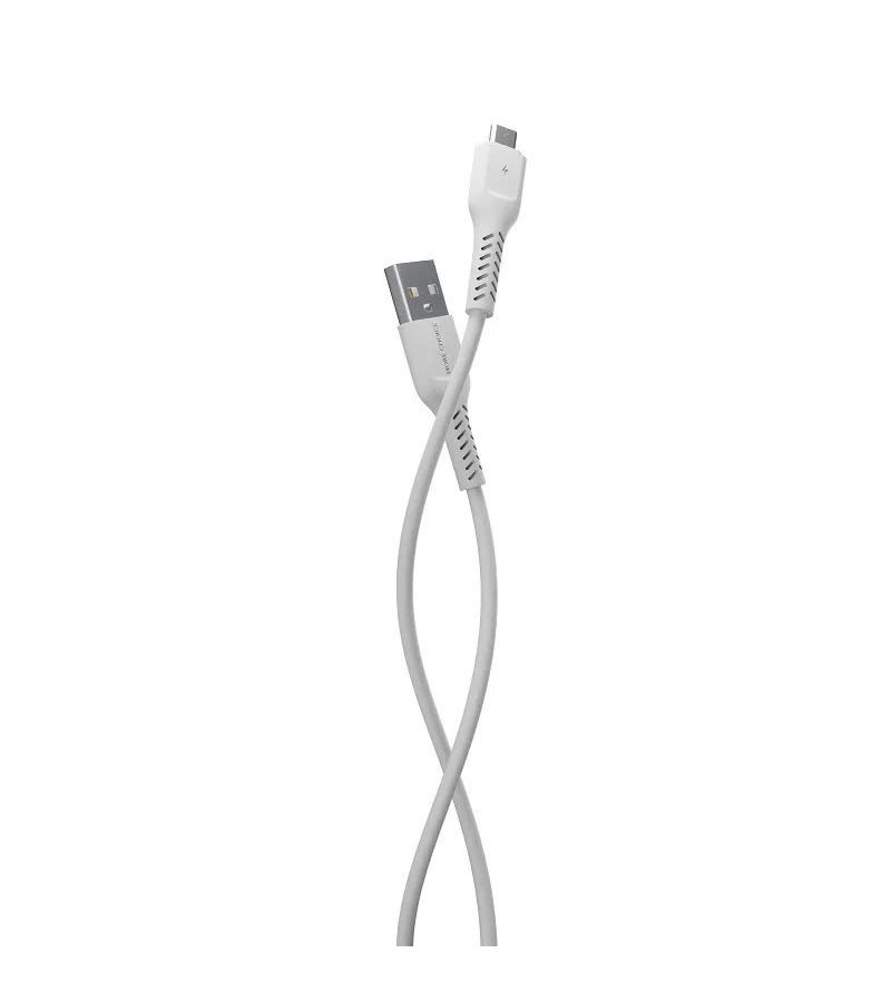 цена Кабель More choice K16m White USB 2.0A micro USB TPE 1м