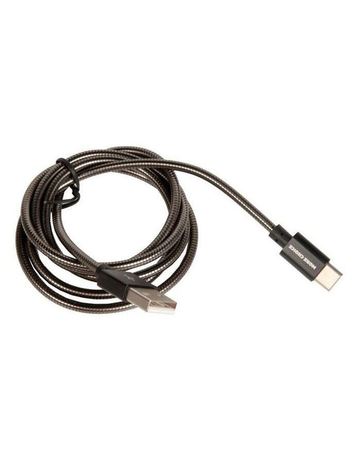 Кабель More choice K31a USB 2.1A для Type-C быстрый ампер 1м черный кабель more choice usb 2 1a для type c капитан ампер light 1м черный k21a