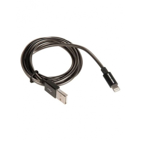 Кабель More choice K31i USB 2.1A для Apple 8-pin быстрый ампер 1м черный - фото 1