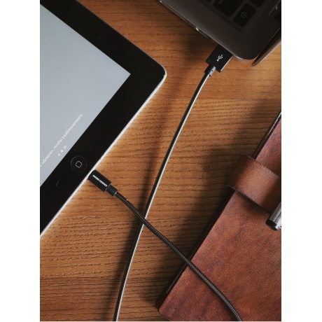 Кабель More choice K31i USB 2.1A для Apple 8-pin быстрый ампер 1м черный - фото 5