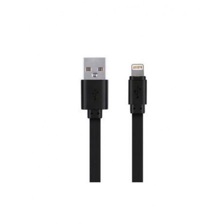 Кабель More choice USB 2.1A для Apple 8-pin Капитан ампер 1м черный K21i - фото 1