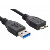 Кабель Buro MK30-AM-0.5 micro USB 3.0 B (m) USB A(m) 0.5м черный