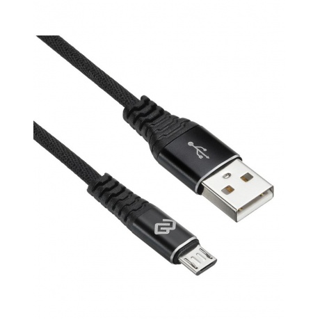 Кабель Digma MICROUSB-0.15M-BLK USB (m)-micro USB (m) 0.15м черный - фото 3