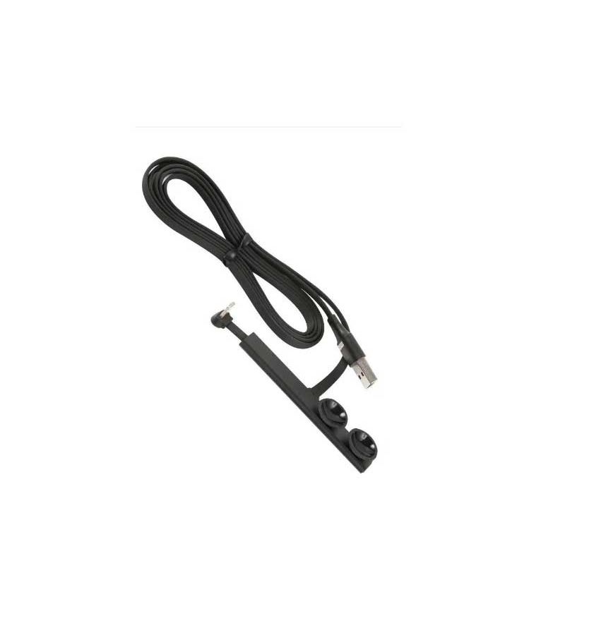 Кабель USAMS-U39 УТ000019993 USB Type-C (m)-Lightning (m) 1м черный кабель usb микро usb hoco u39 slender 1 2м плоский 2 4a силикон цвет чёрный синяя вставка