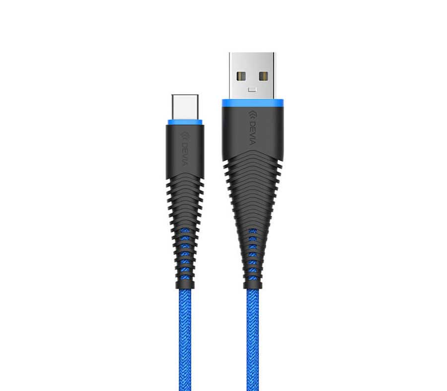Кабель Devia Fish 1 USB-C Cable - Blue, Синий