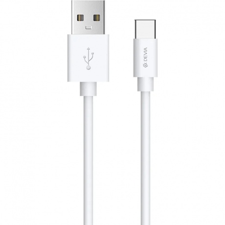 Кабель Devia Kintone Cable Set V2 Lightning, 2,1A, 1м. белый