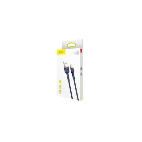 Кабель Baseus Cafule Cable USB - Lightning 1.5A 2m Gold-Blue CALKLF-CV3 - фото 4